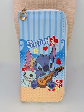 Stitch Charracter Long Zippered Wallet